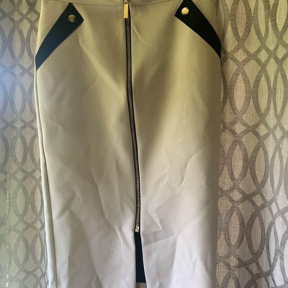 ASOS Midi skirt with black fold over pockets